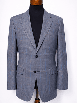 Blazer / Vestón Celeste – Lana virgen Talla S