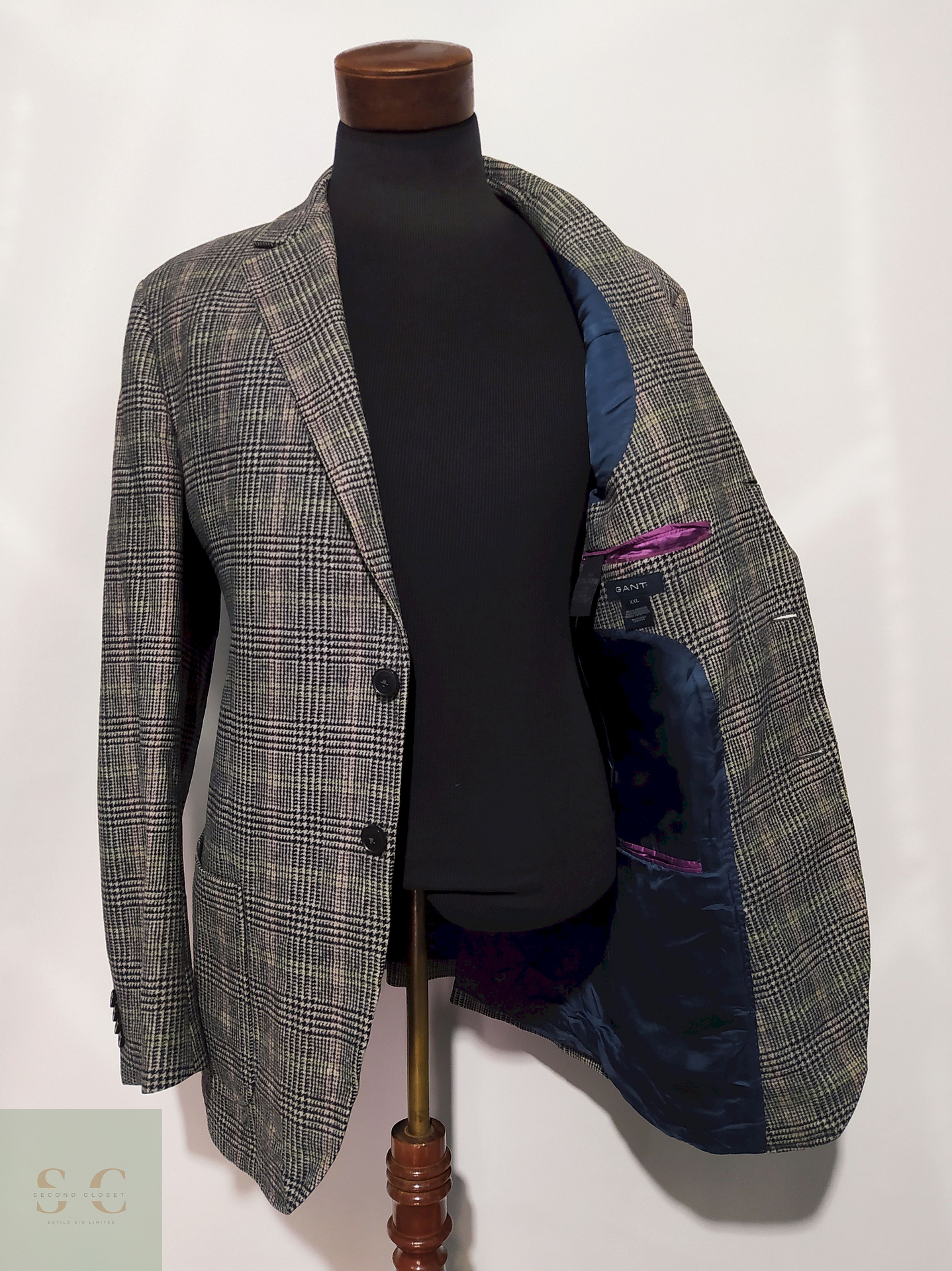 Blazer Gant Lana y cashmere Gris – Talla L 3