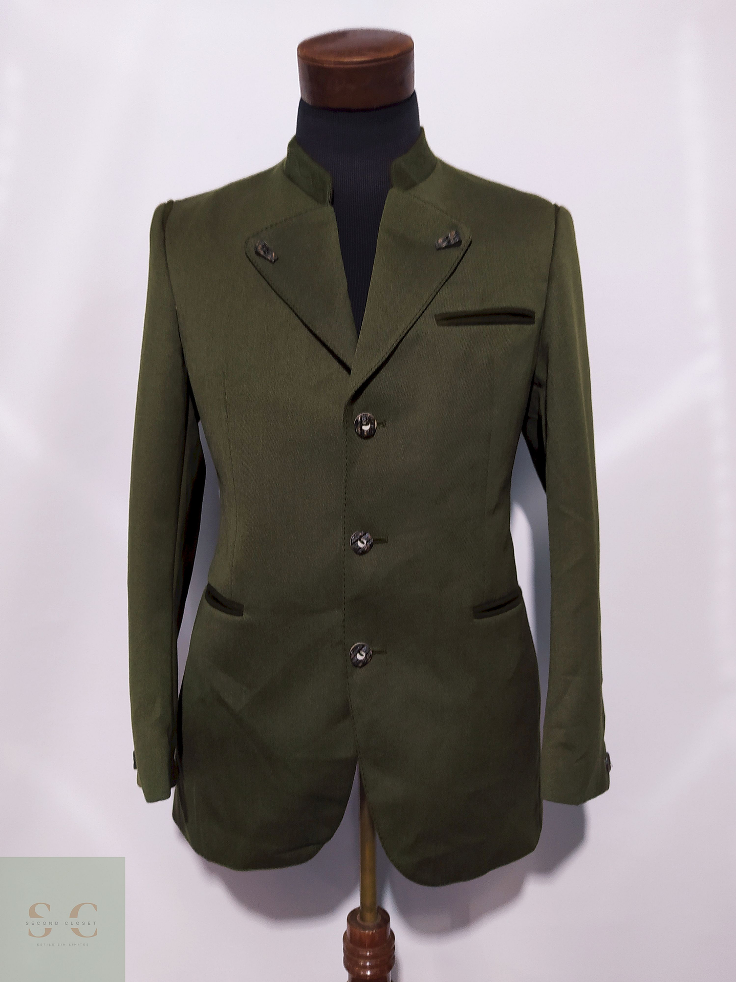 Blazer Loden Fink Verde Austriaco - – Talla S 1