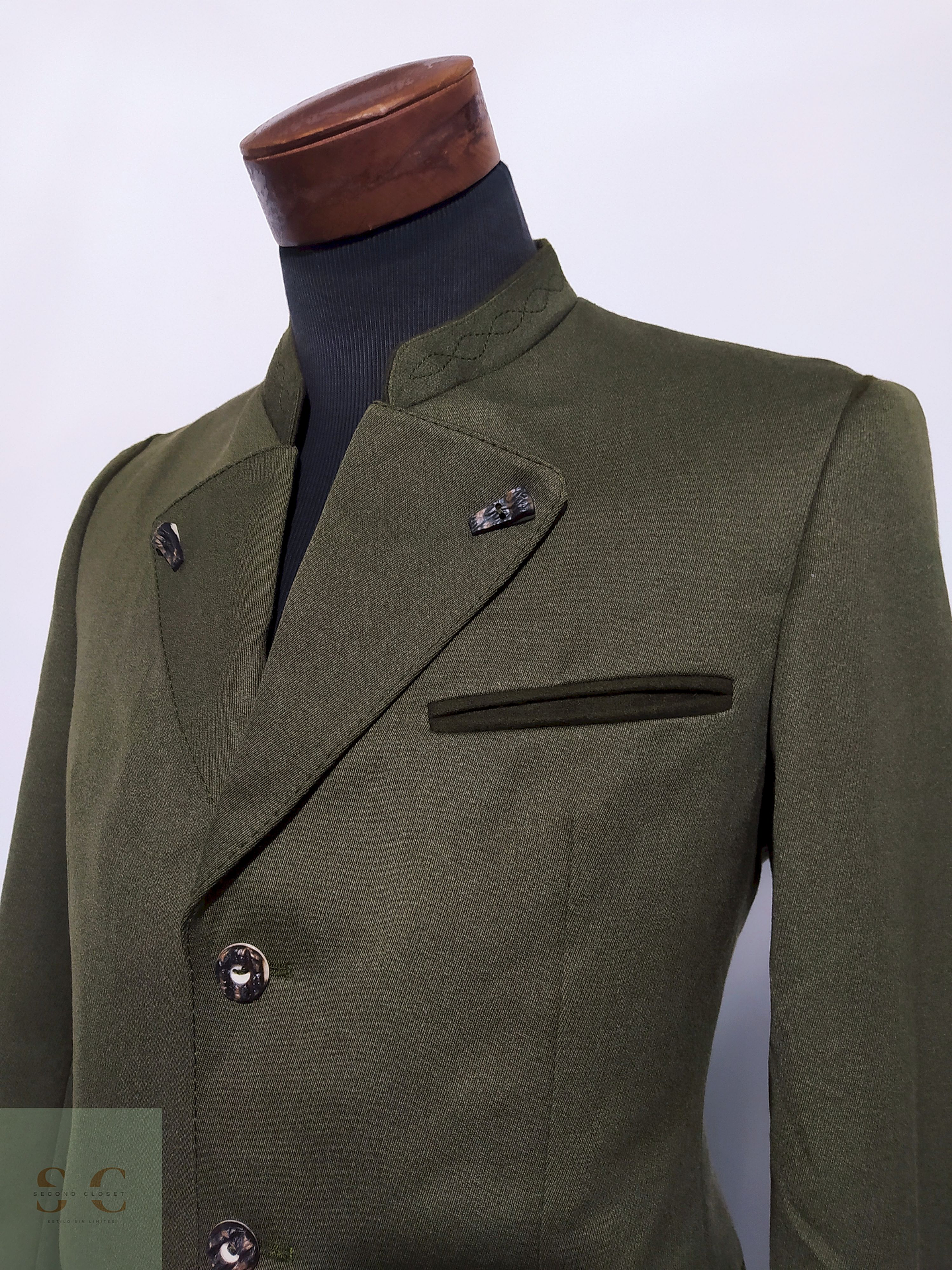 Blazer Loden Fink Verde Austriaco - – Talla S 4