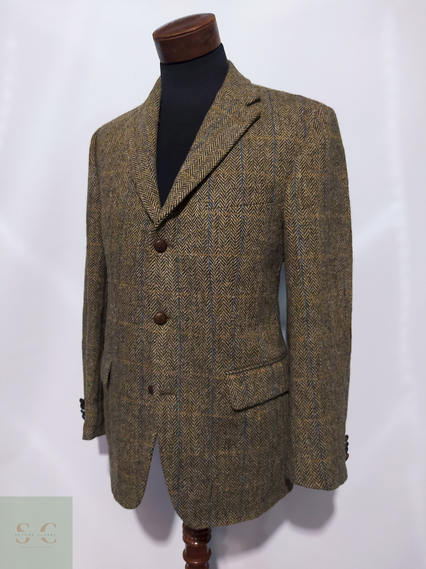 Blazer Harris Tweed - Café – Talla M 1