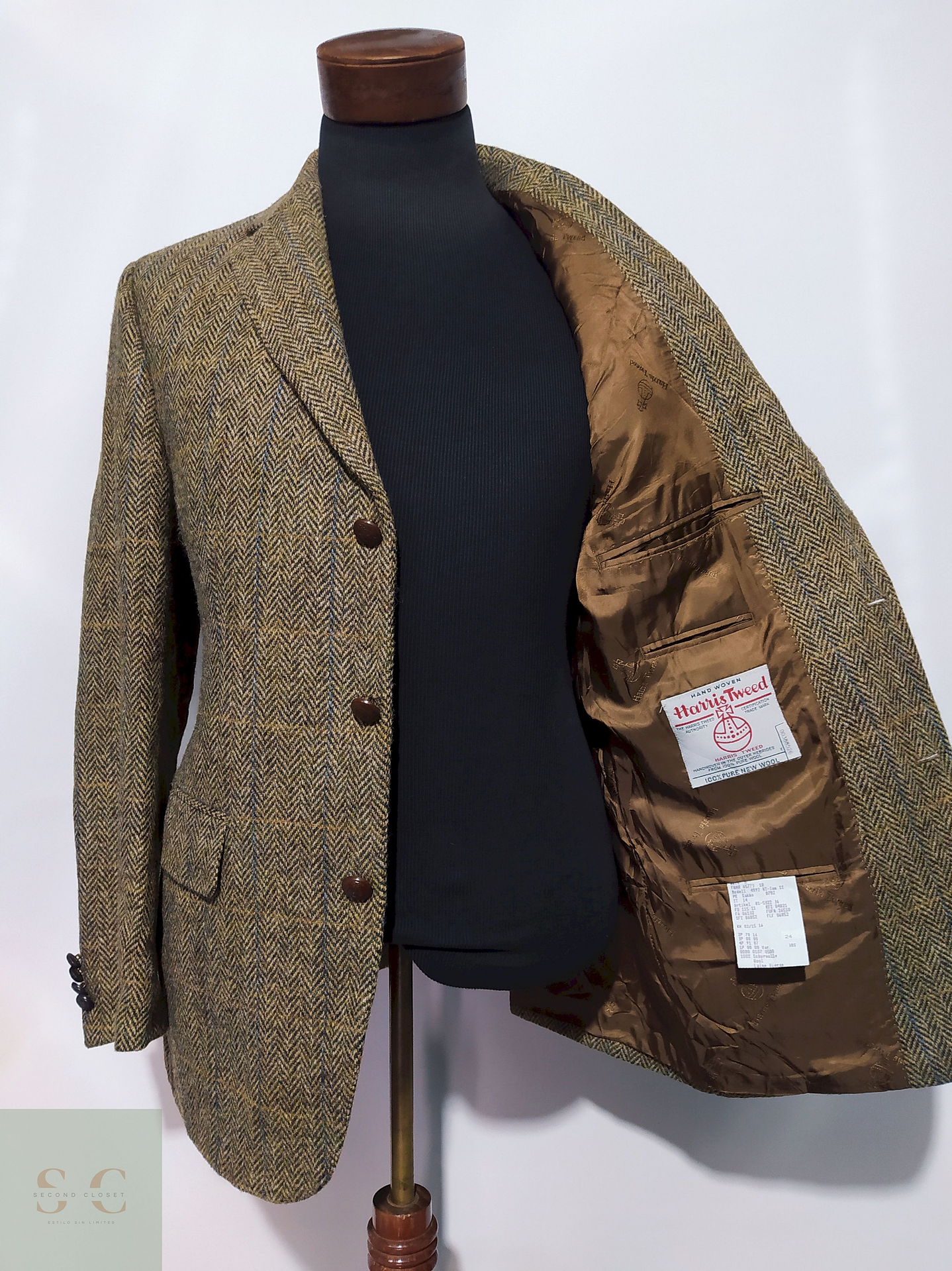 Blazer Harris Tweed - Café – Talla M 5