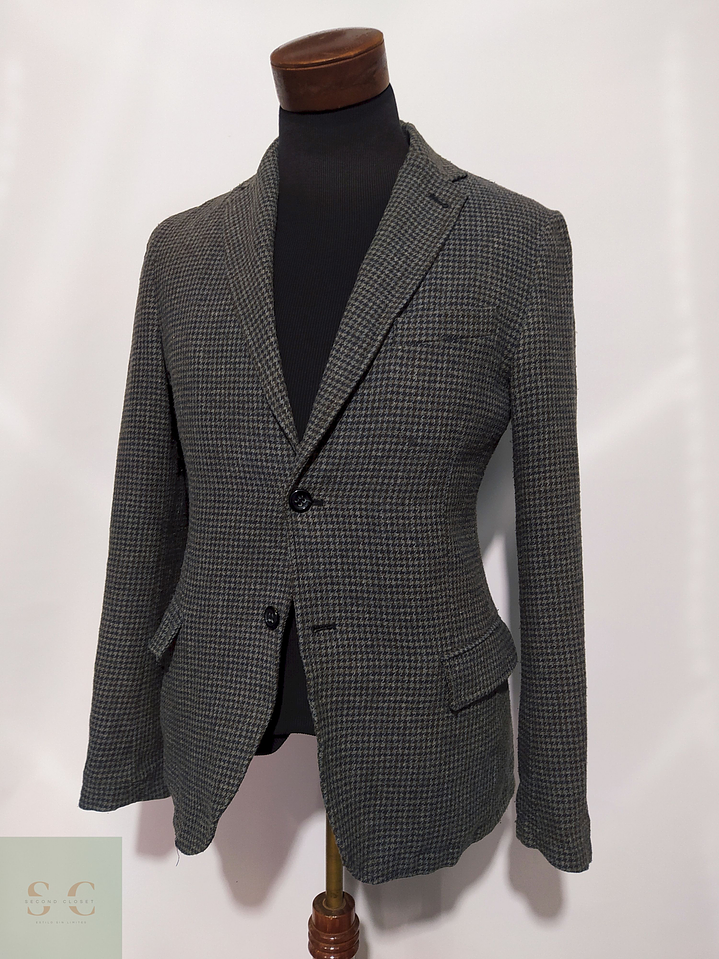 Blazer Benetton - Gris – Talla S Slim Fit 1