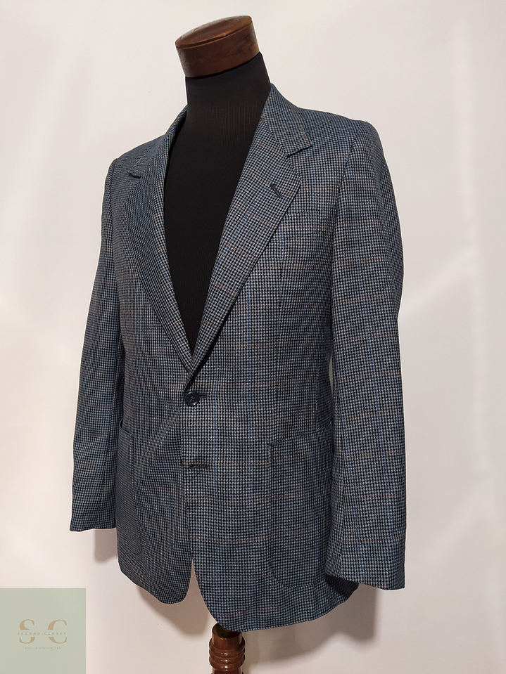 Blazer Clásico - Lana Virgen - Celeste – Talla S 2