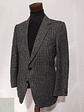 Blazer Tweed botón cuero Lana virgen - – Talla SM - Miniatura 1