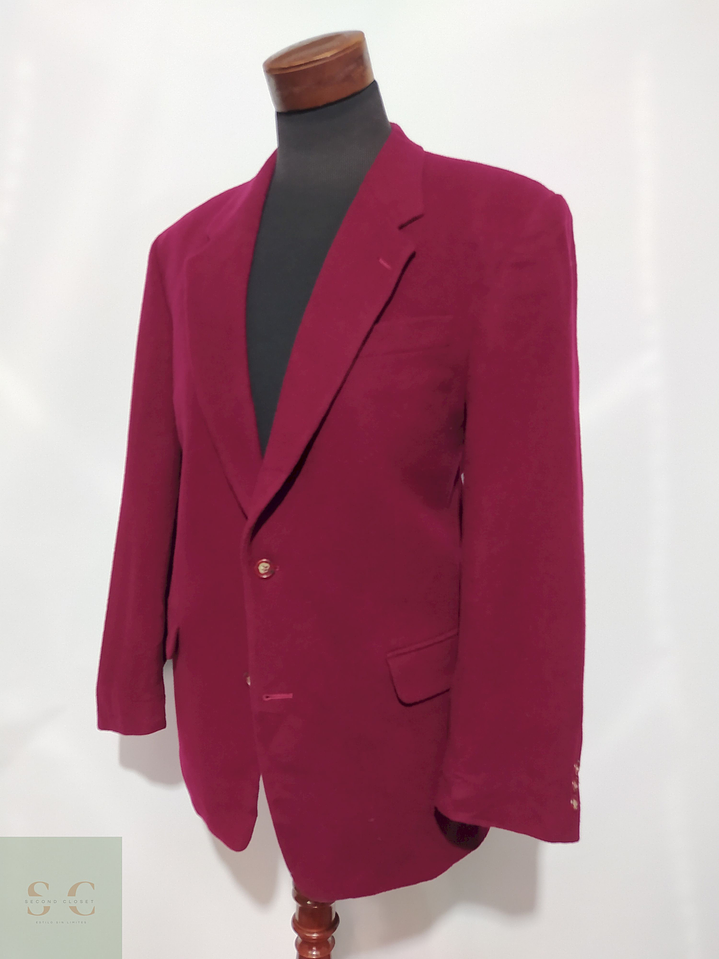 Blazer Finke Lana virgen cashmere poliamida Cherry – Talla XL 2
