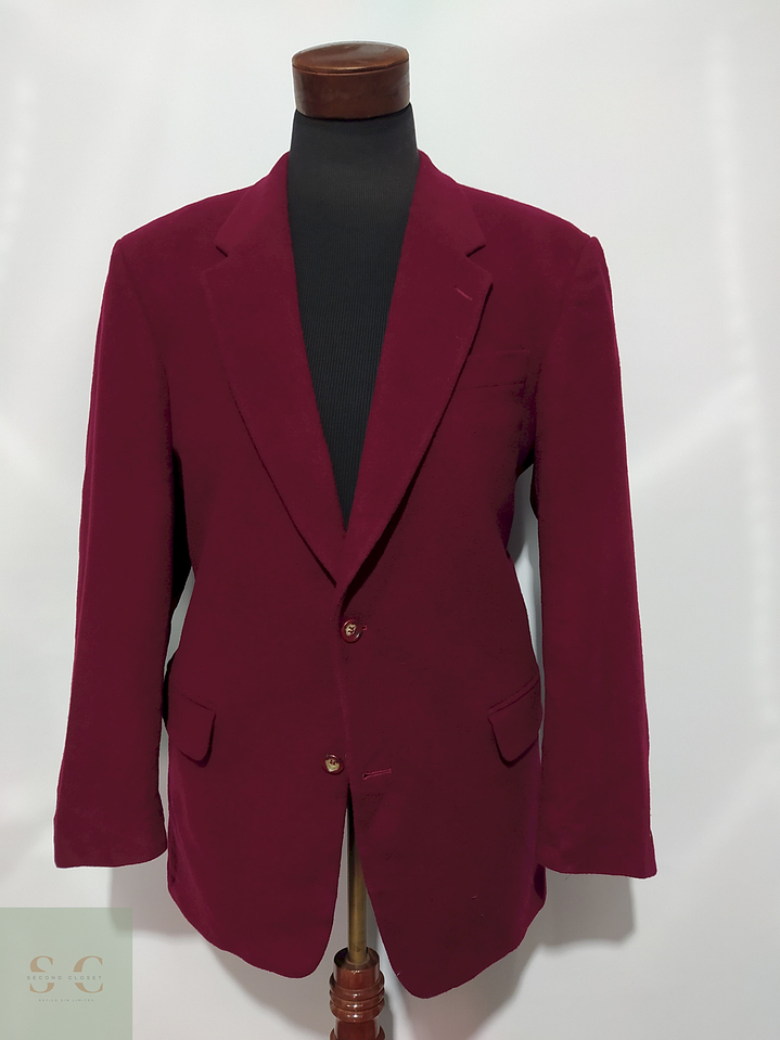 Blazer Finke Lana virgen cashmere poliamida Cherry – Talla XL 3