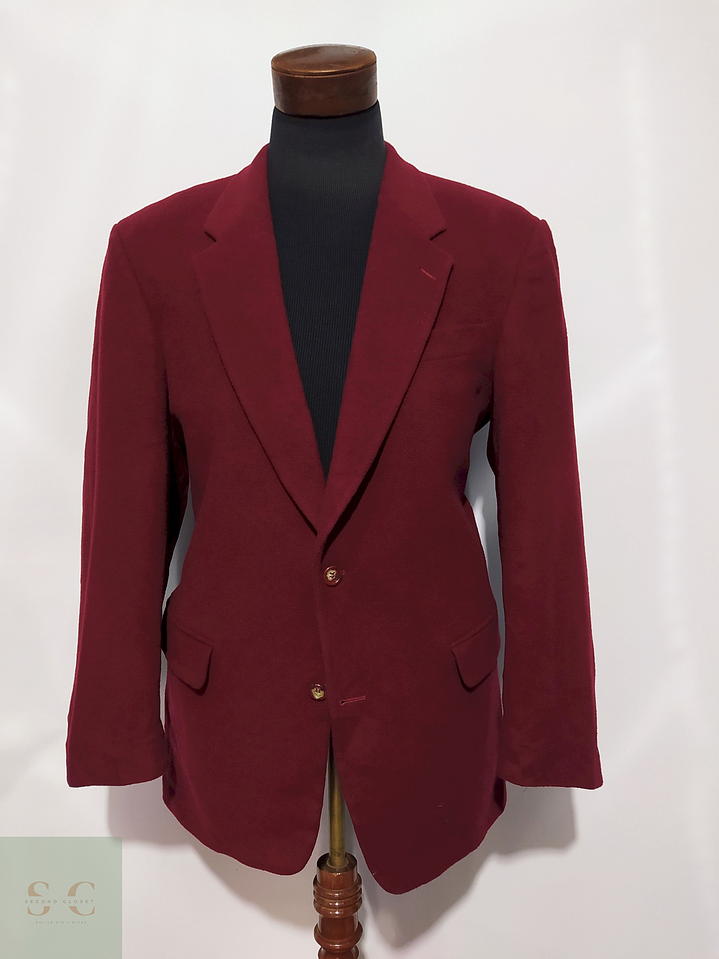 Blazer Finke Lana virgen cashmere poliamida Cherry – Talla XL 1