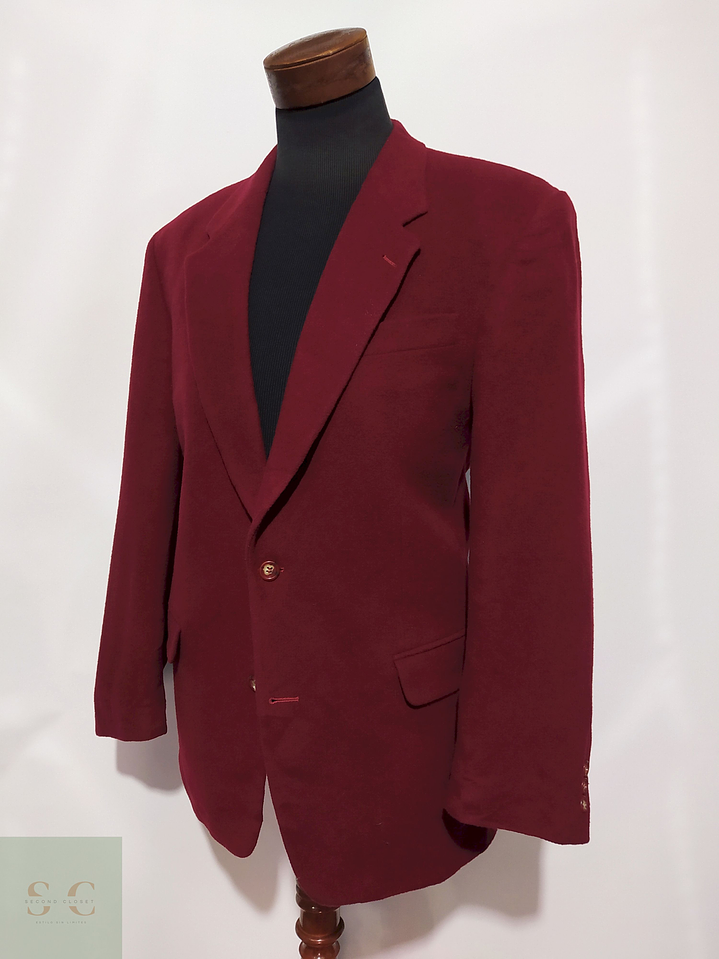 Blazer Finke Lana virgen cashmere poliamida Cherry – Talla XL 5