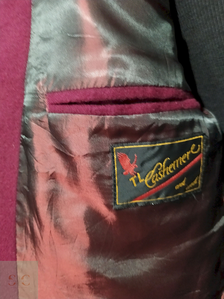 Blazer Finke Lana virgen cashmere poliamida Cherry – Talla XL 6