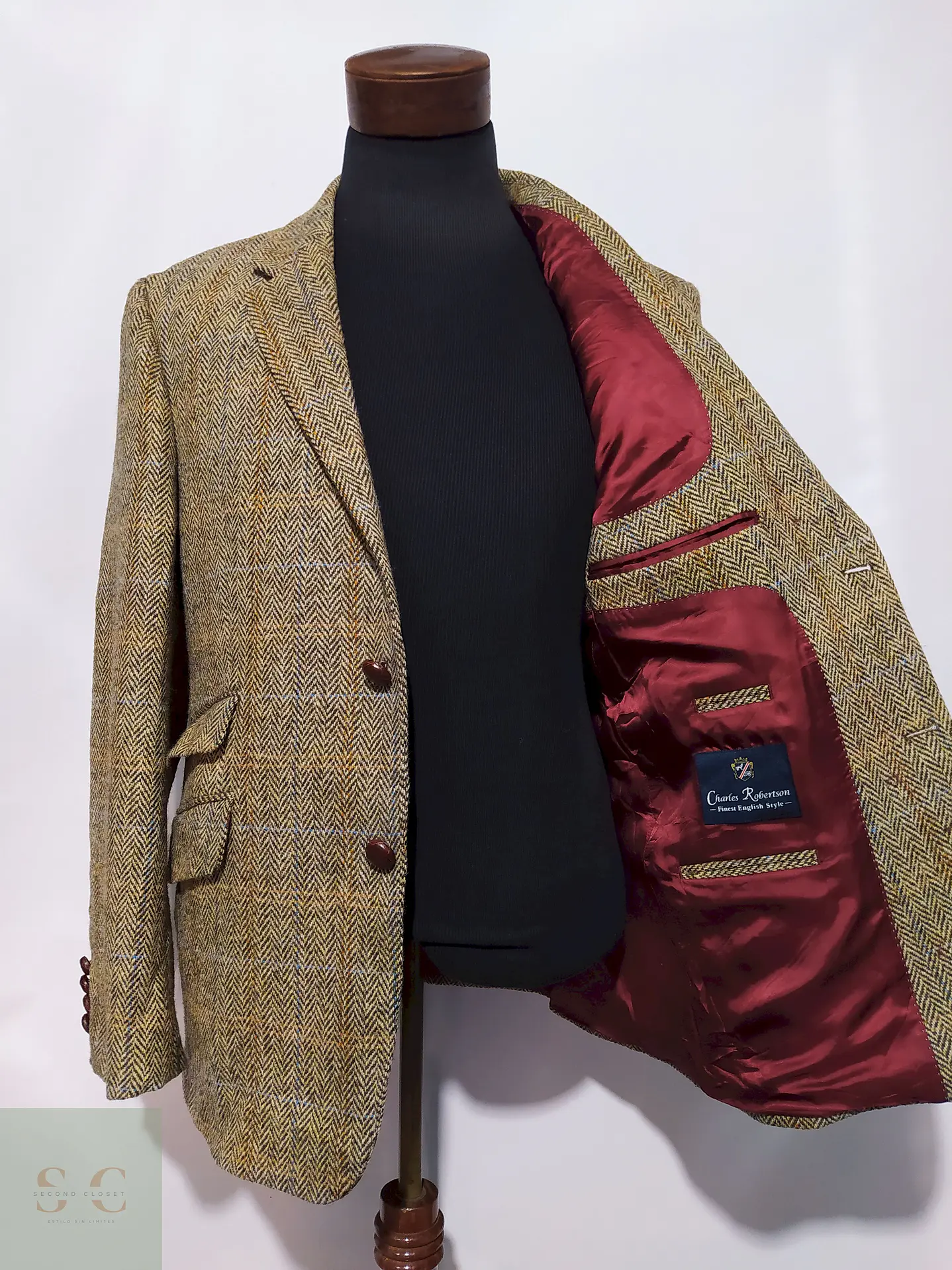 Blazer Harris Tweed - Dorado – Talla M 3