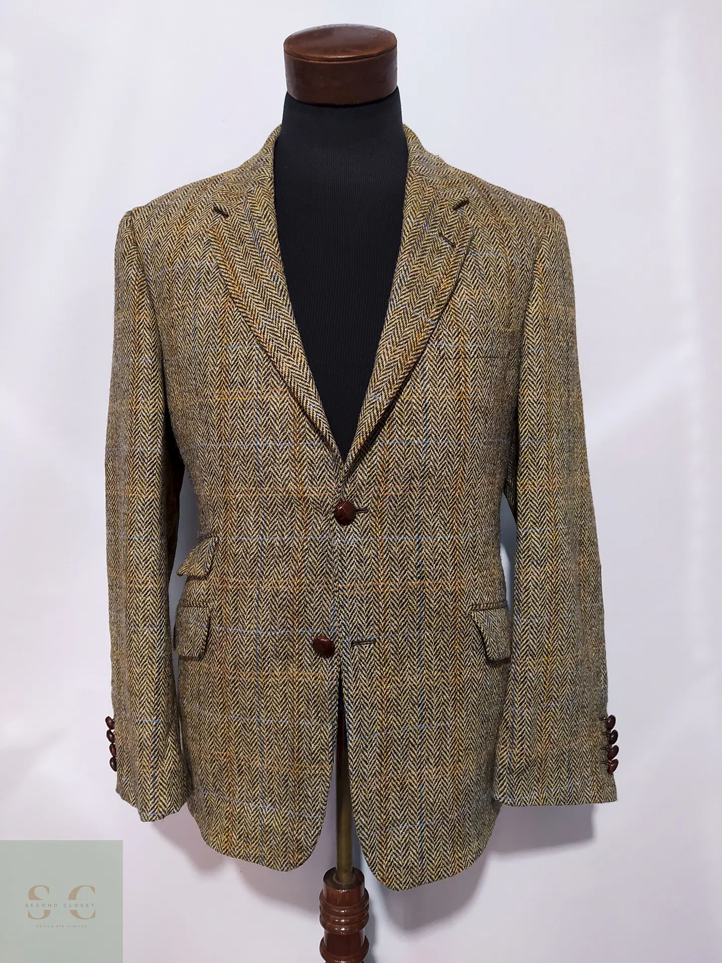 Blazer Harris Tweed - Dorado – Talla M 4