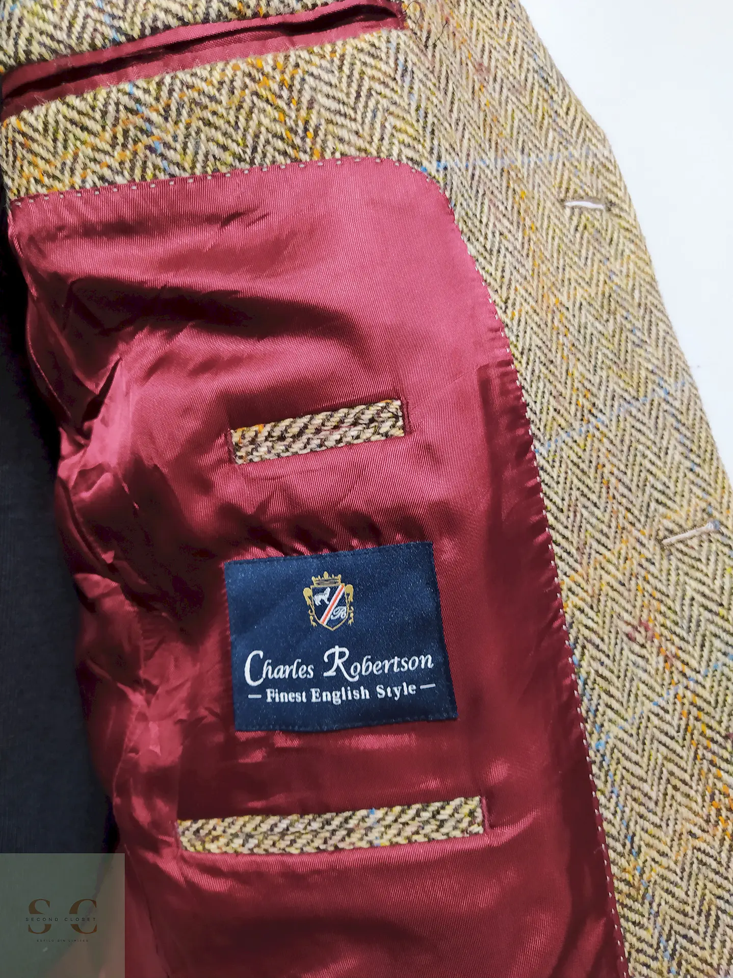 Blazer Harris Tweed - Dorado – Talla M 5