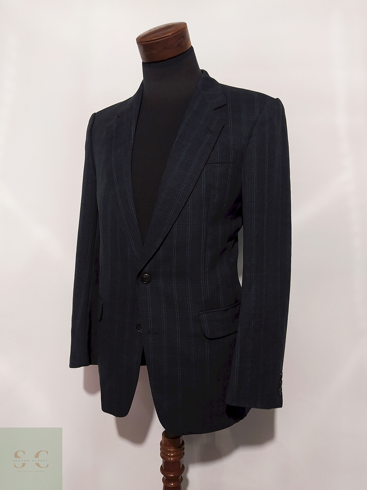 Blazer Angelo Litrico 100% lana virgen Azul marino – Talla SM 2