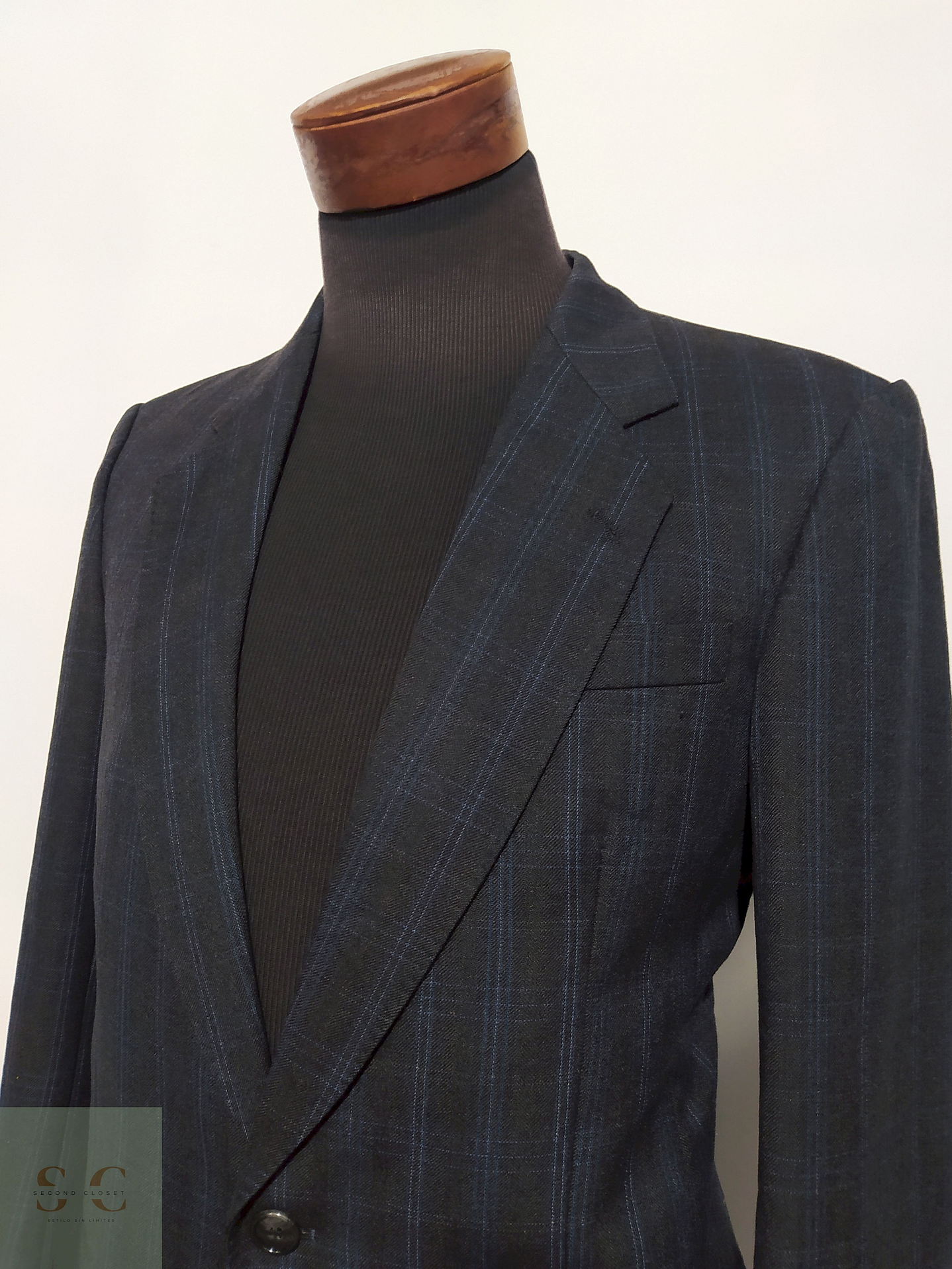 Blazer Angelo Litrico 100% lana virgen Azul marino – Talla SM 4