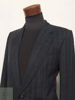 Blazer Angelo Litrico 100% lana virgen Azul marino – Talla SM