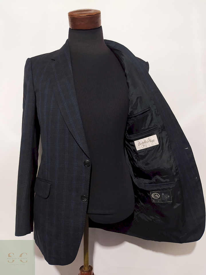 Blazer Angelo Litrico 100% lana virgen Azul marino – Talla SM 5