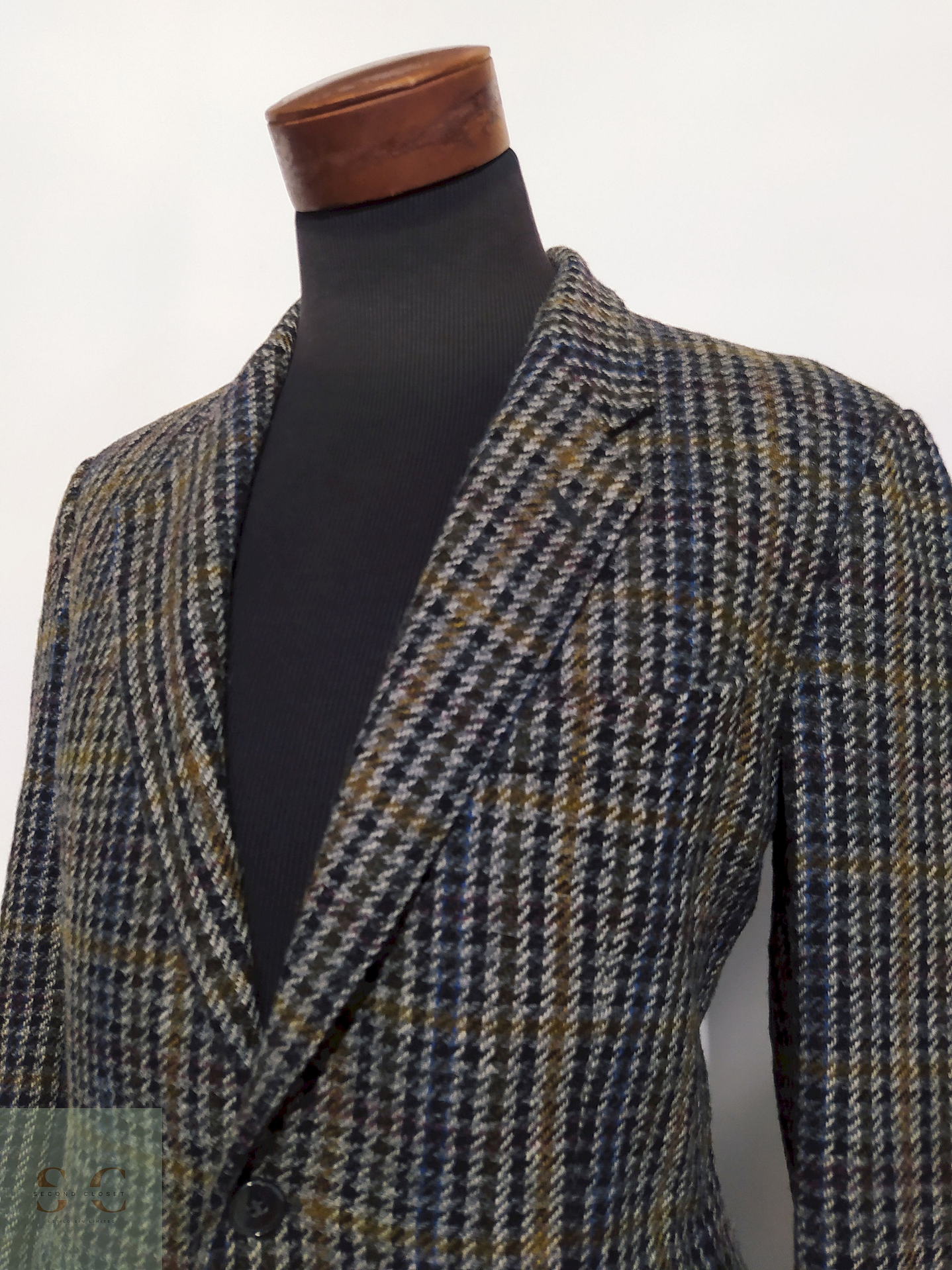 Blazer Jaeger 100% lana virgen Pata de gallo – Talla ML 4