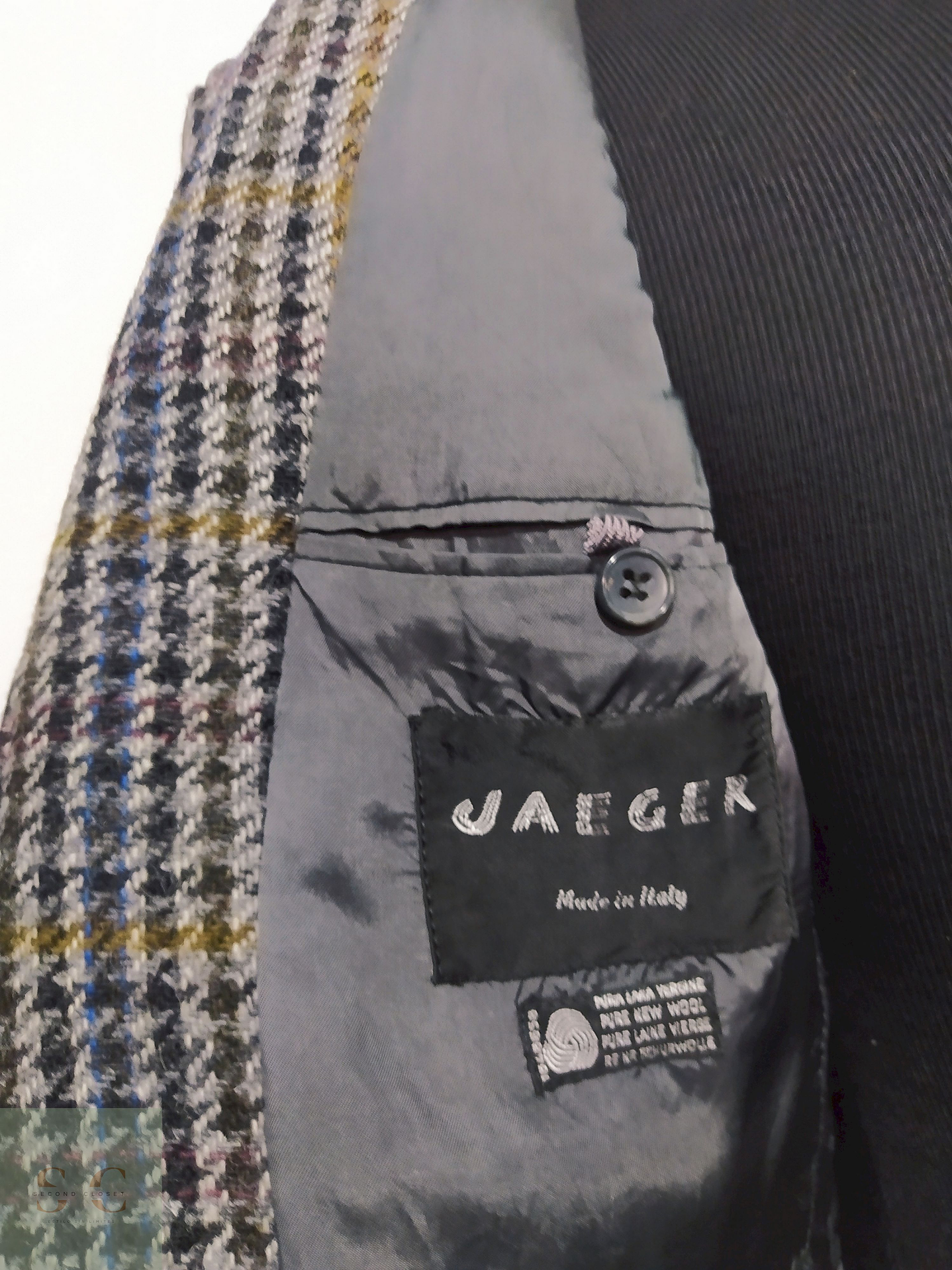 Blazer Jaeger 100% lana virgen Pata de gallo – Talla ML 5