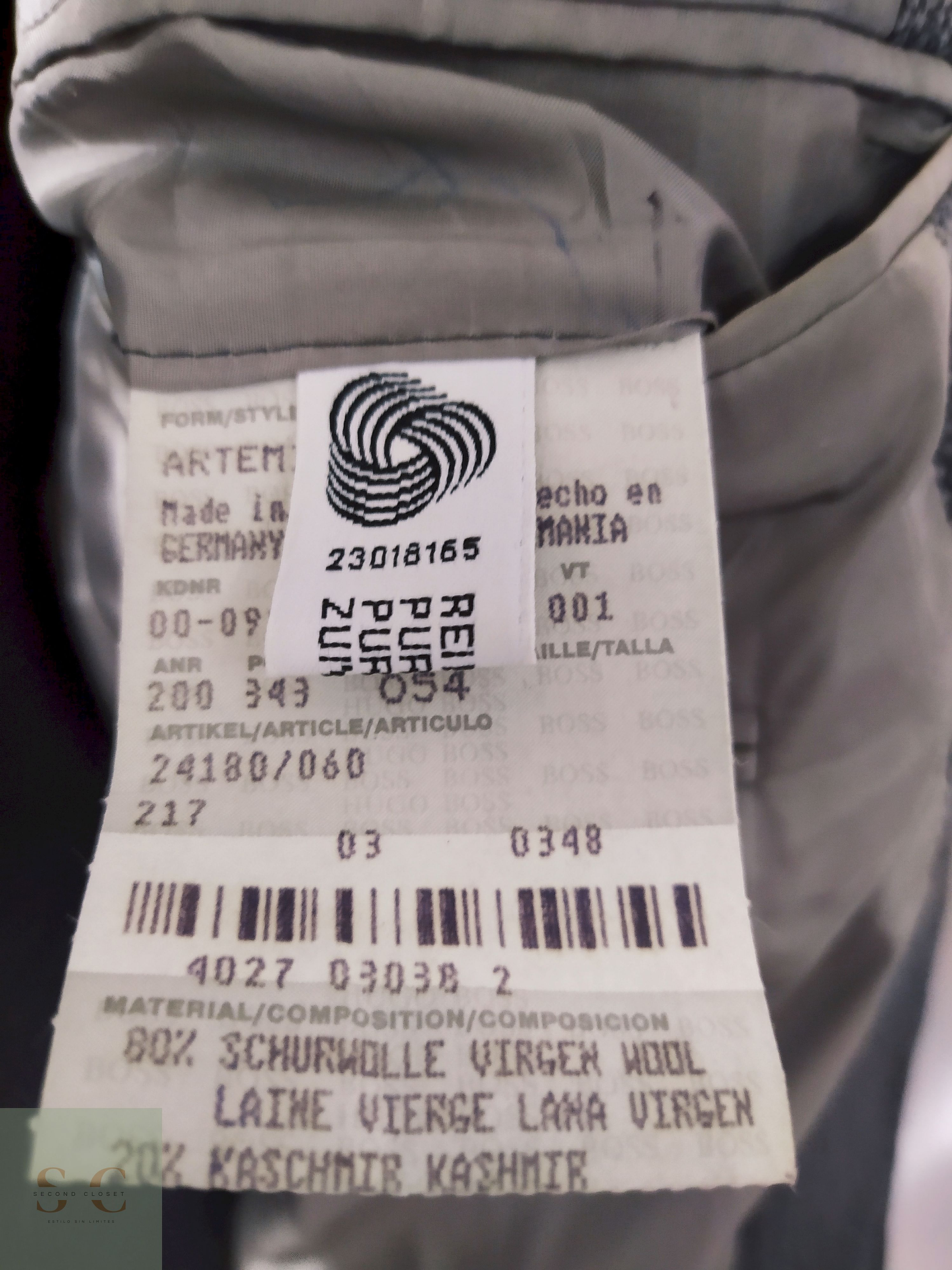 Blazer Hugo Boss 80% lana virgen 20% cashmere - – Talla XL 3