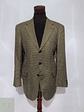 Blazer Werther 55% seda 45% lana virgen Dorado azul – Talla XL - Miniatura 2