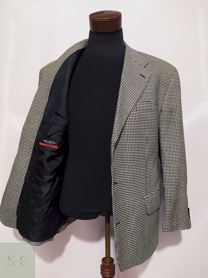 Blazer Carl Gross Lana virgen Pata de gallo – Talla XXL 1