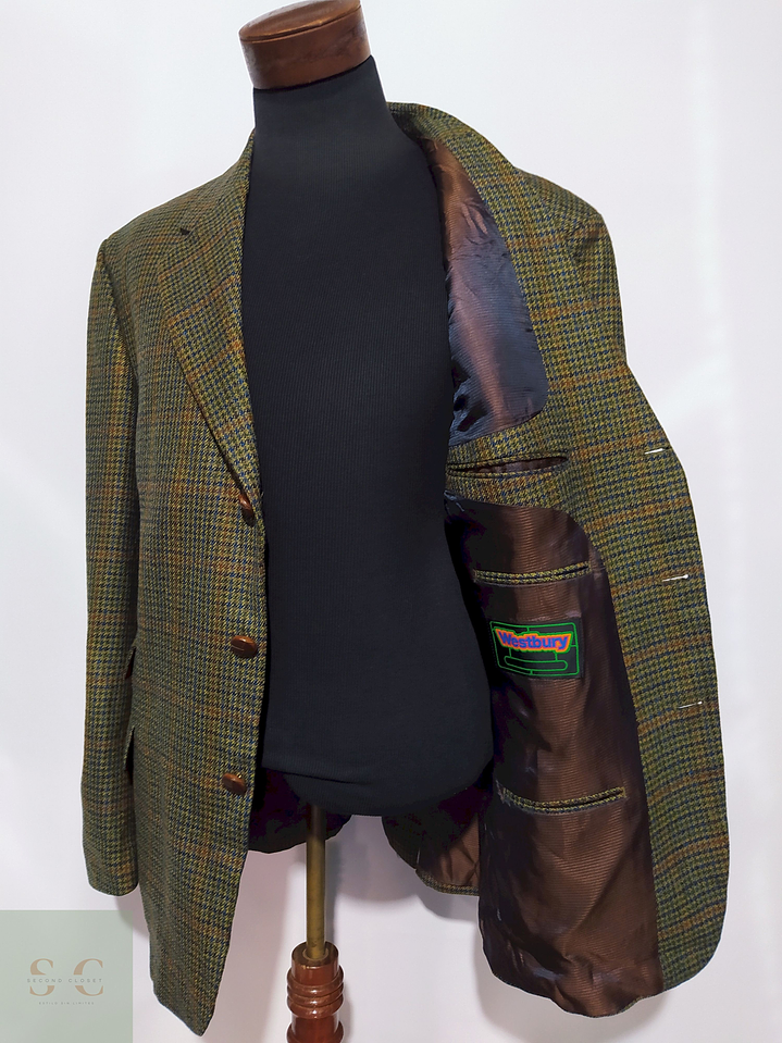 Blazer Westbury Lana cordero cashmere Verde – Talla XXL 4