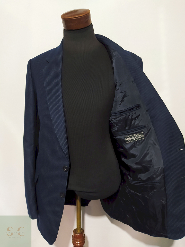 Blazer Creation Romeo 100% lana virgen Azul – Talla L 2