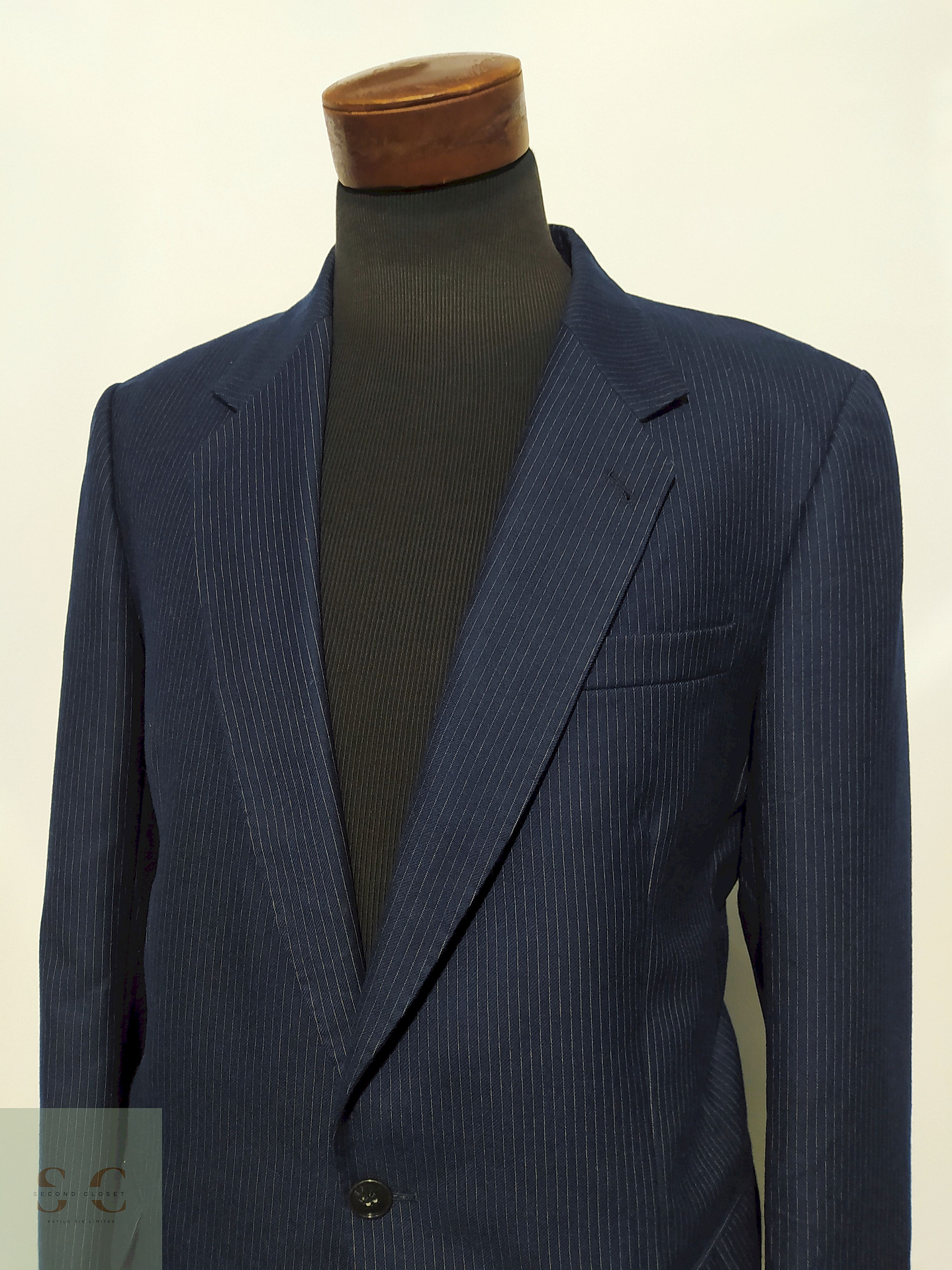 Blazer Creation Romeo 100% lana virgen Azul – Talla L 4