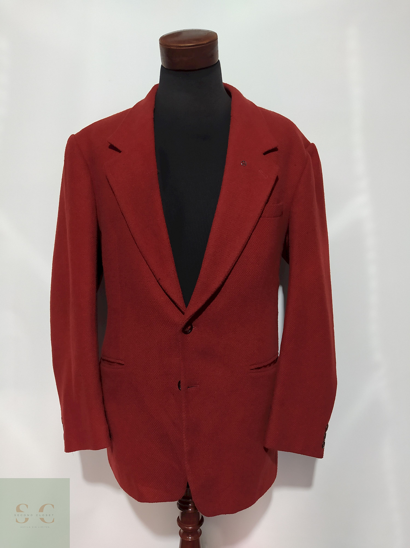 Blazer C&A 80% lana virgen poliéster Ladrillo – Talla XXL 1