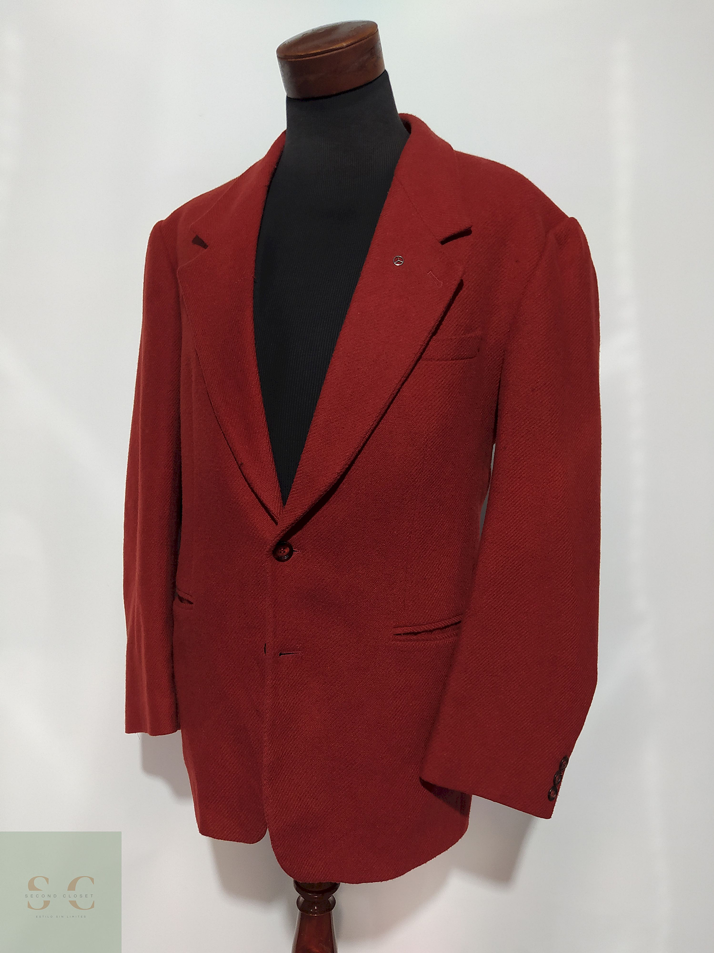 Blazer C&A 80% lana virgen poliéster Ladrillo – Talla XXL 3