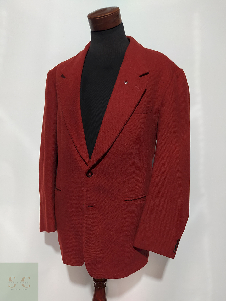 Blazer C&A 80% lana virgen poliéster Ladrillo – Talla XXL 3