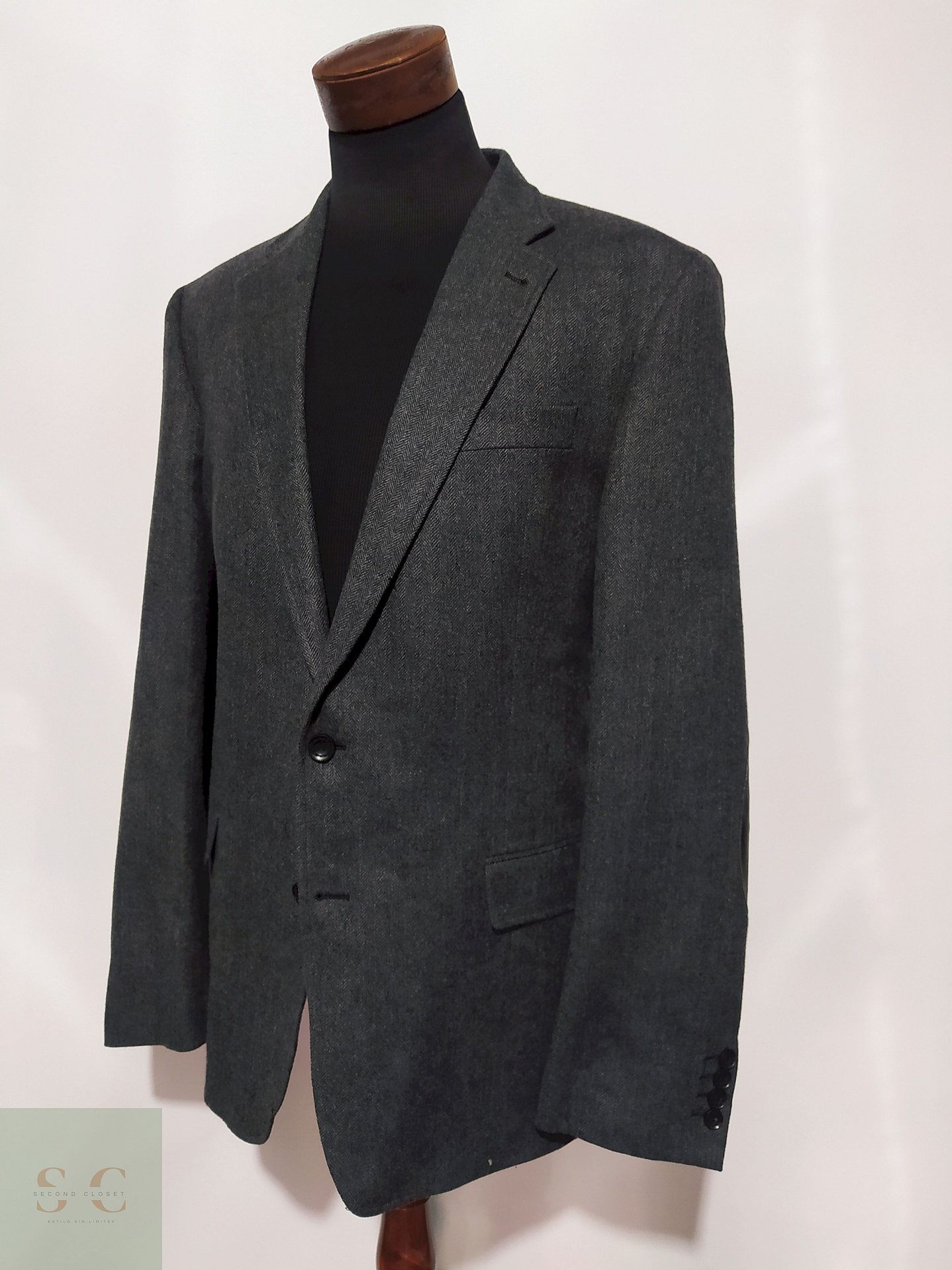 Blazer Calamar 90% lana lyocell Plomo – Talla XL 2