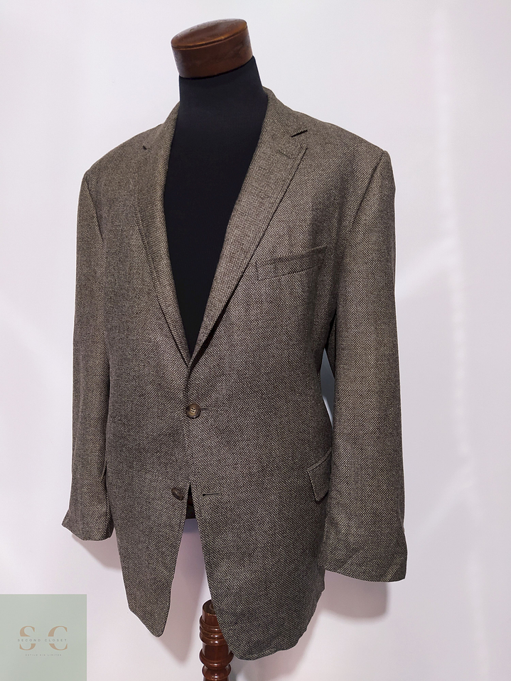 Blazer Atelier Torino 100% lana virgen Café claro – Talla XL 1