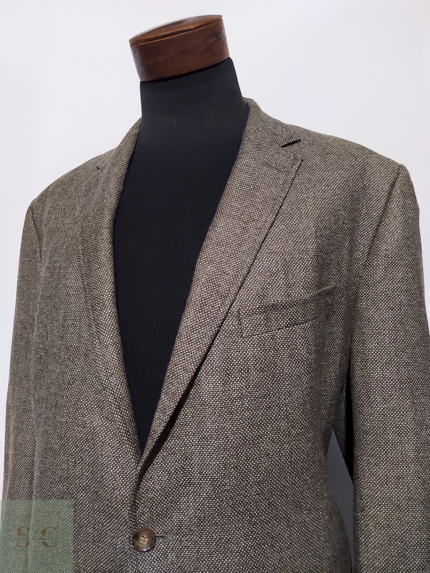 Blazer Atelier Torino 100% lana virgen Café claro – Talla XL 5