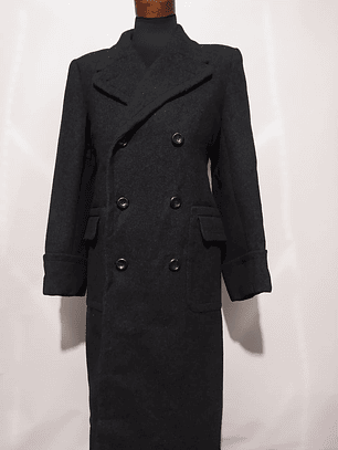 Abrigo marinero largo grueso lana TALLA M