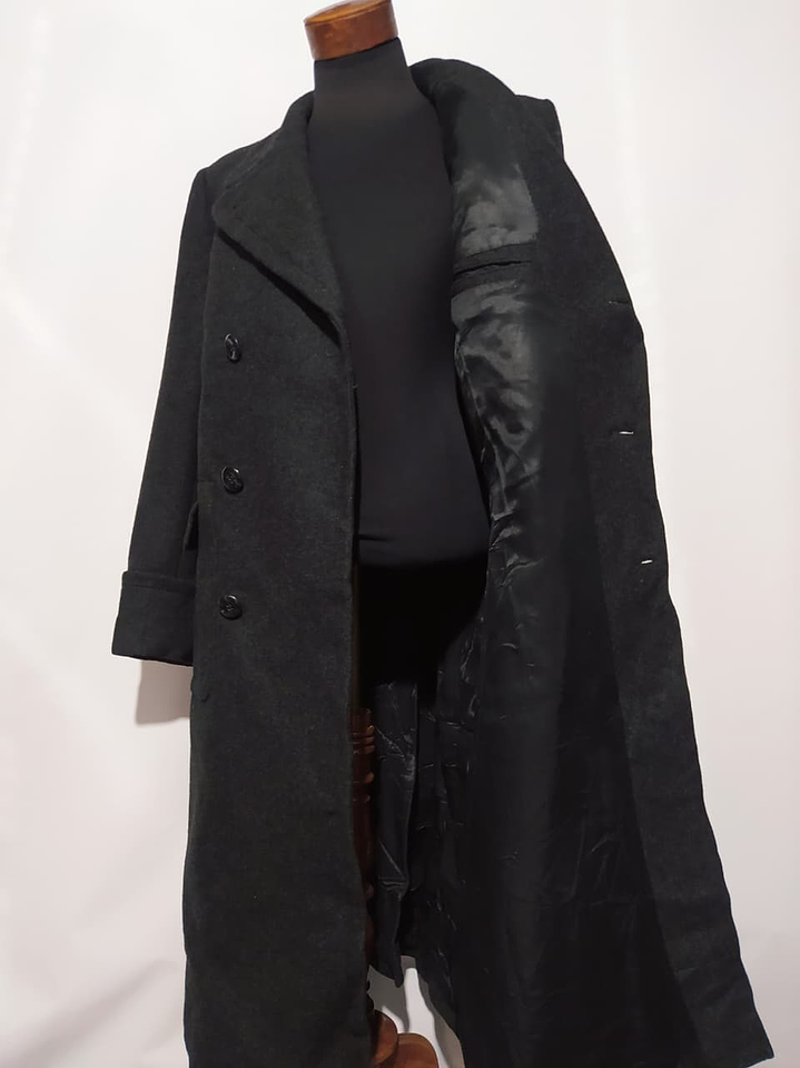 Abrigo marinero largo grueso lana TALLA M 3