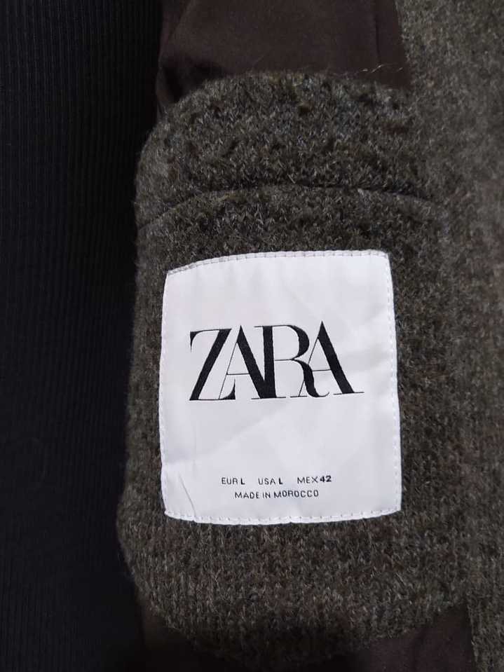 Abrigo ZARA cruzado lana TALLA M 4