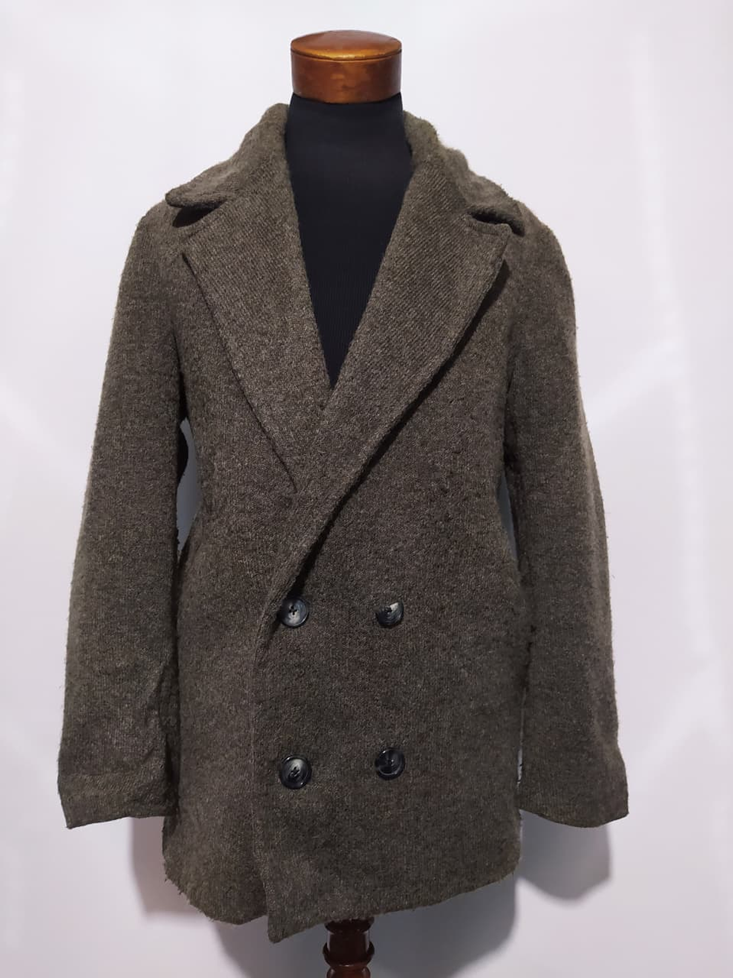 Abrigo ZARA cruzado lana TALLA M 1