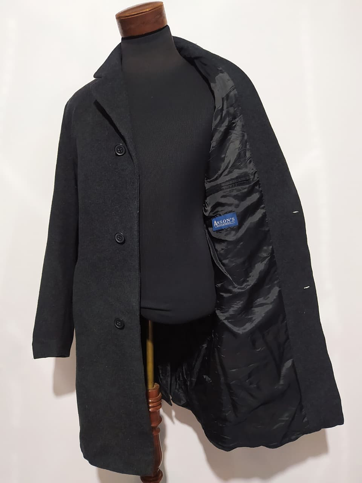 Abrigo clásico Ansons lana virgen TALLA L 3