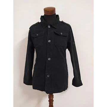 Chaqueta Militar Negra Hombre ML 