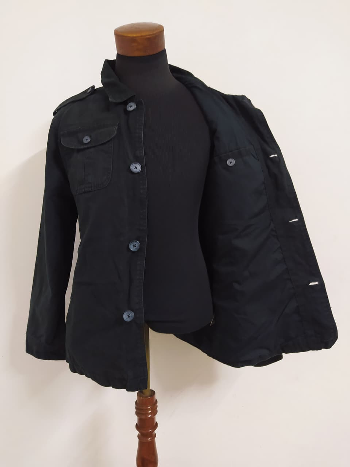 Chaqueta Militar Negra Hombre ML  2