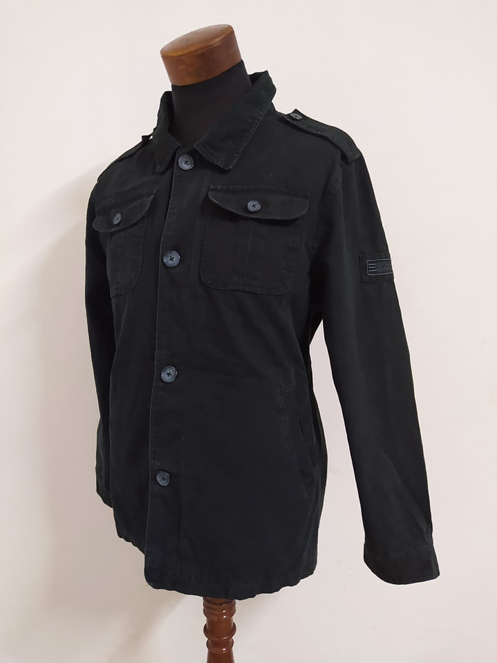 Chaqueta Militar Negra Hombre ML  3