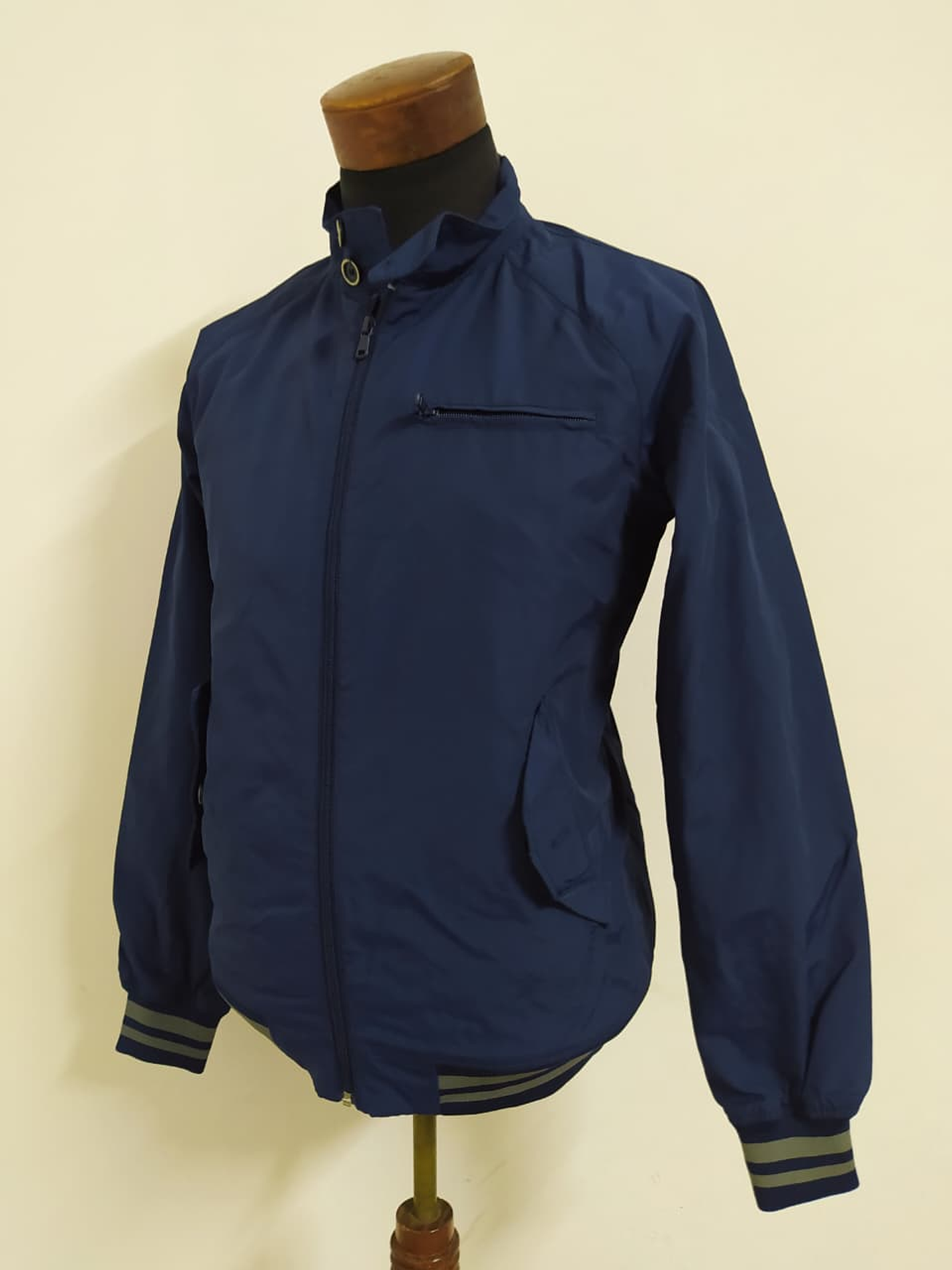 Chaqueta Bomber Azul Benetton Hombre S 3