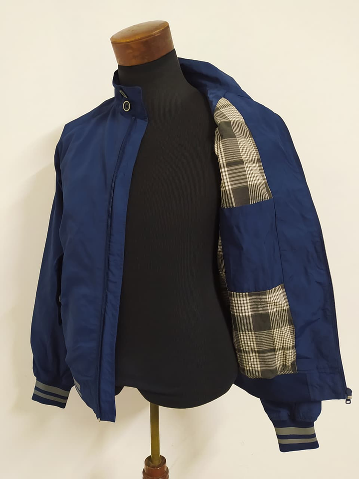 Chaqueta Bomber Azul Benetton Hombre S 4