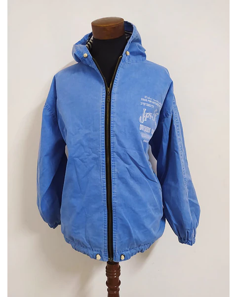 Parka Deportiva Azul Oversize XXL (140 cm pecho)