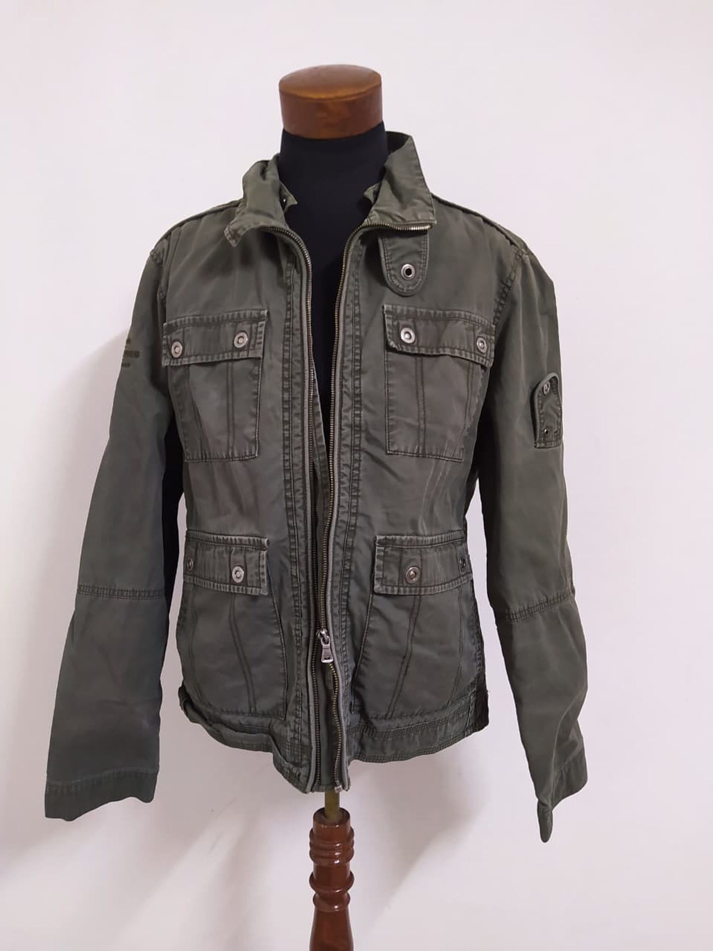 Chaqueta Militar Verde Oliva Hombre L (120 cm pecho) 1