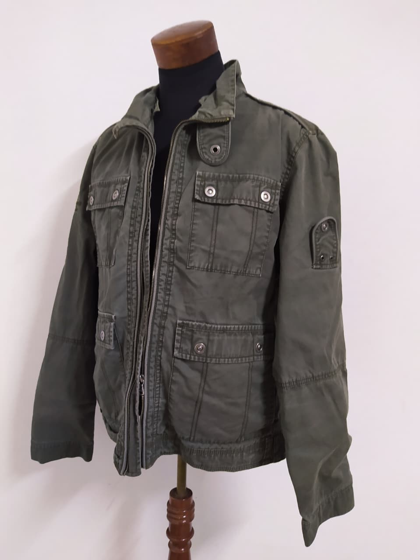 Chaqueta Militar Verde Oliva Hombre L (120 cm pecho) 2