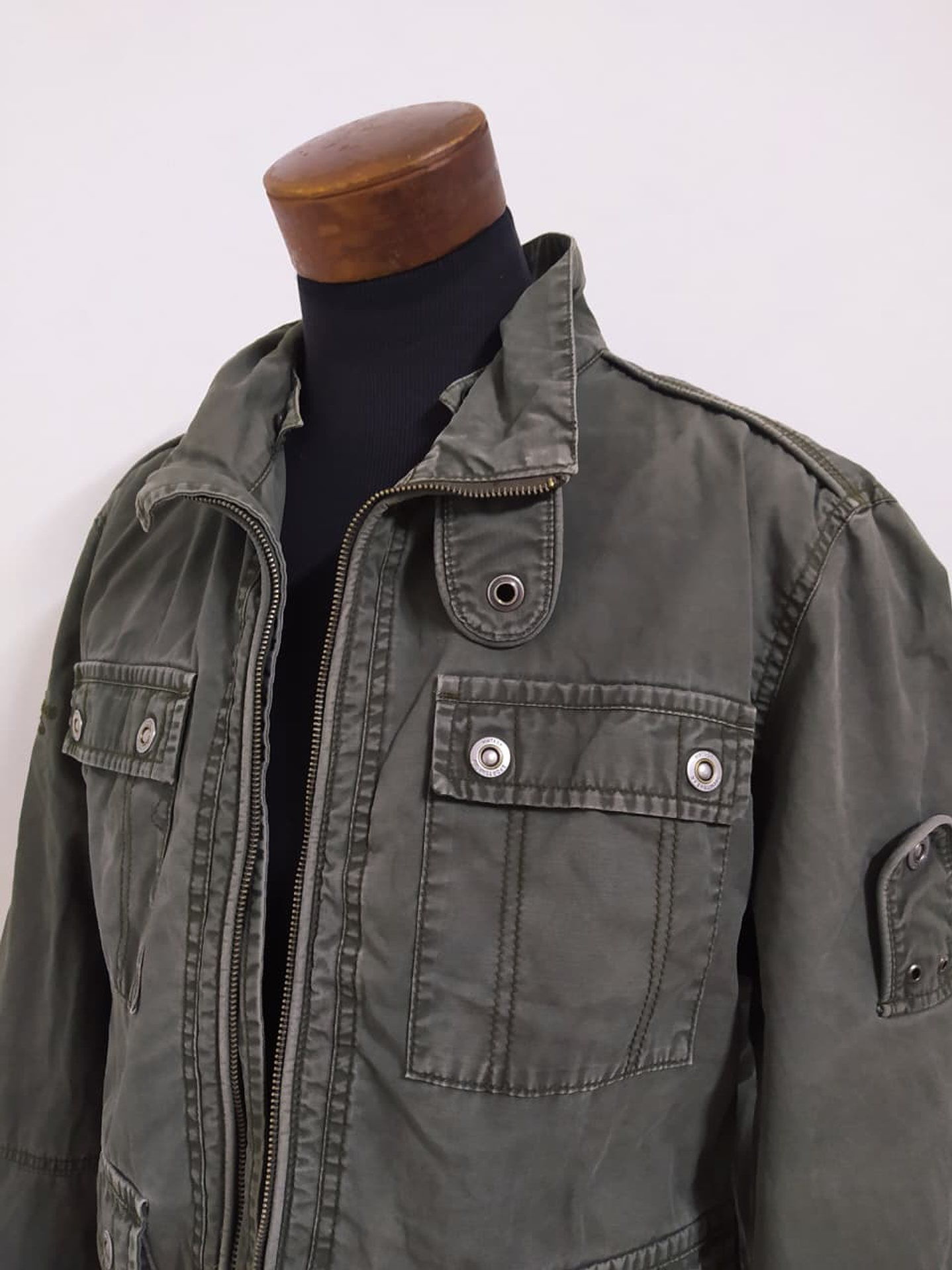 Chaqueta Militar Verde Oliva Hombre L (120 cm pecho) 3