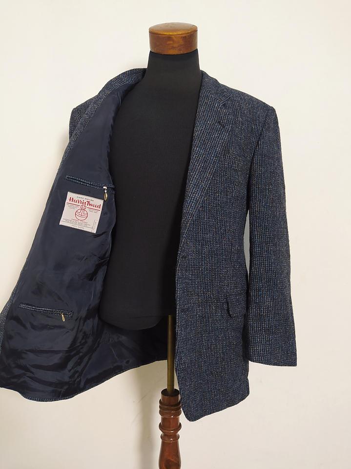 Blazer Harris Tweed 100% Lana Virgen – Talla 52 / XL (124 cm Pecho) 3